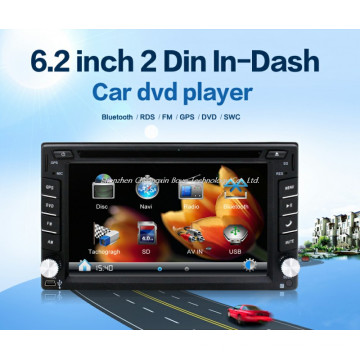 6,2 polegadas 2 DIN in-Dash carro sistema de entretenimento de vídeo
